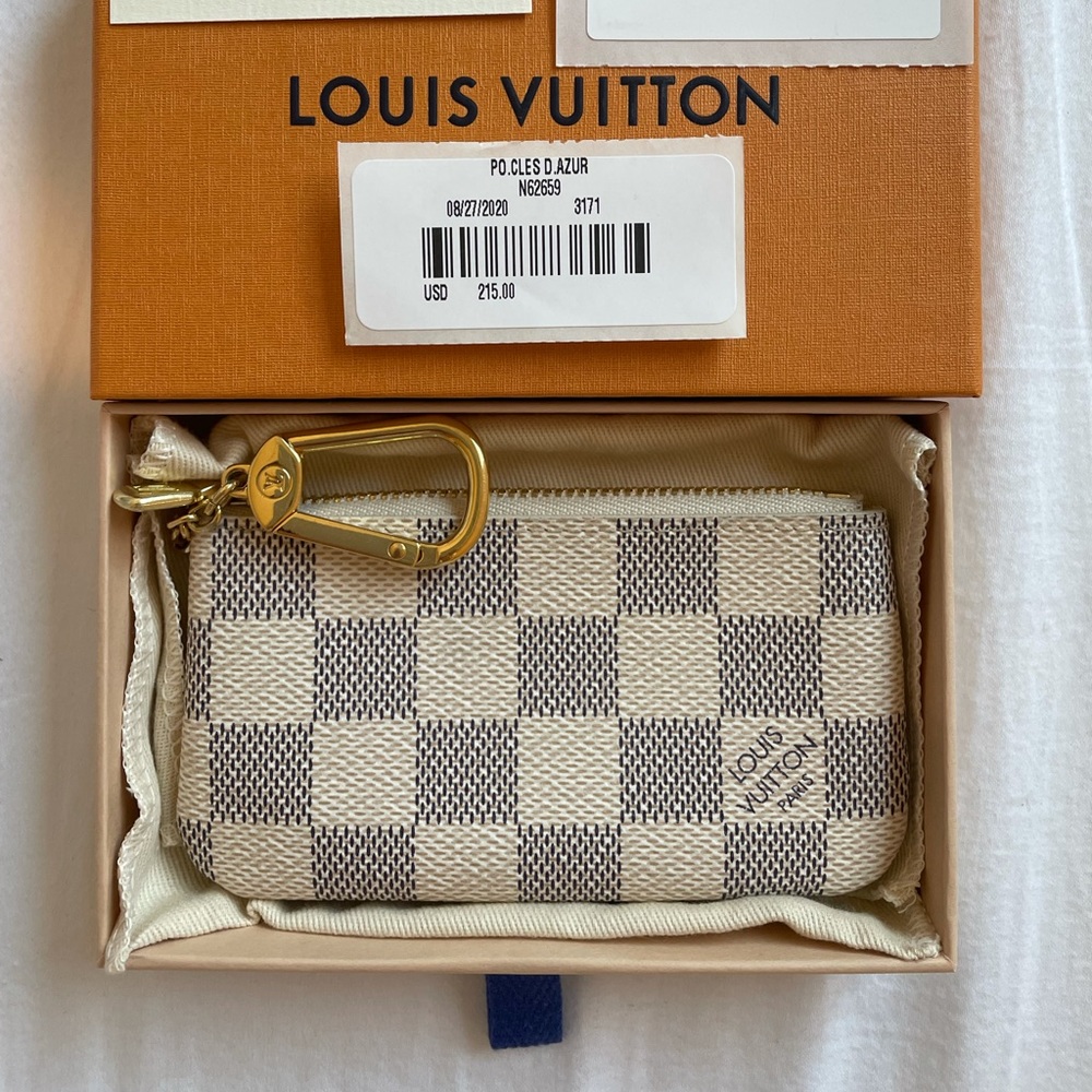 Authentic Louis Vuitton keypouch - Damier Azur